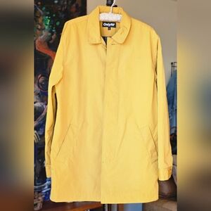 Only NY Mens Cosby Trench Coat Mustard Yellow SS19